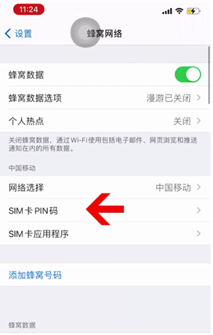 红毛镇苹果14维修网分享如何给iPhone14的SIM卡设置密码 