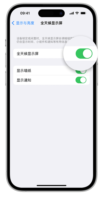 红毛镇苹果14维修店分享如何自定义 iPhone 14 Pro 常亮显示屏 