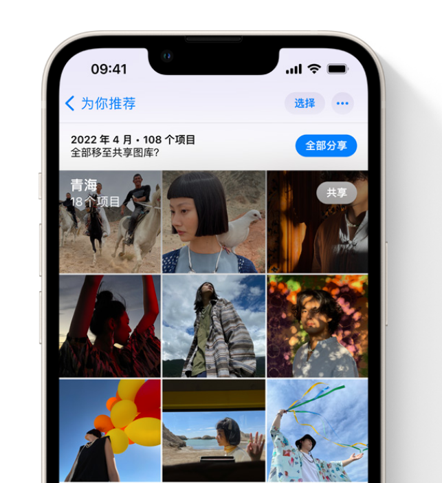 红毛镇苹果维修网点分享在 iPhone 上使用共享图库 