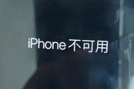 红毛镇苹果服务网点分享锁屏界面显示“iPhone 不可用”如何解决 